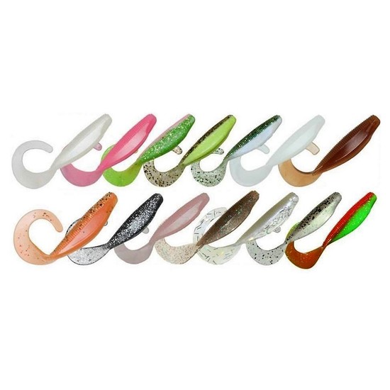 Zman 4" Streakz Curly Tailz - 5 Pack of Z man Soft Plastics Fishing Lures