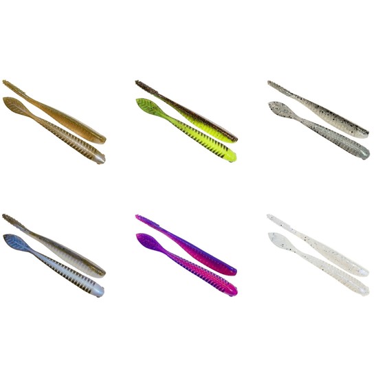 Zman 4.2 Inch Trick Shotz Soft Plastic Lures -6 Pack of Z Man Soft Plastic Lures