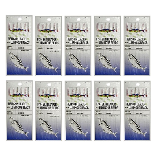 10 Packets Of Wilson Bait Jigs -  Fish Skin Fishing Rigs