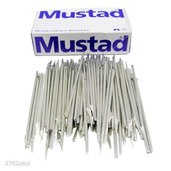 100 x Size 10 Mustad 455D 1 Barb Fishing Spear Heads - 132mm Replacement Spears