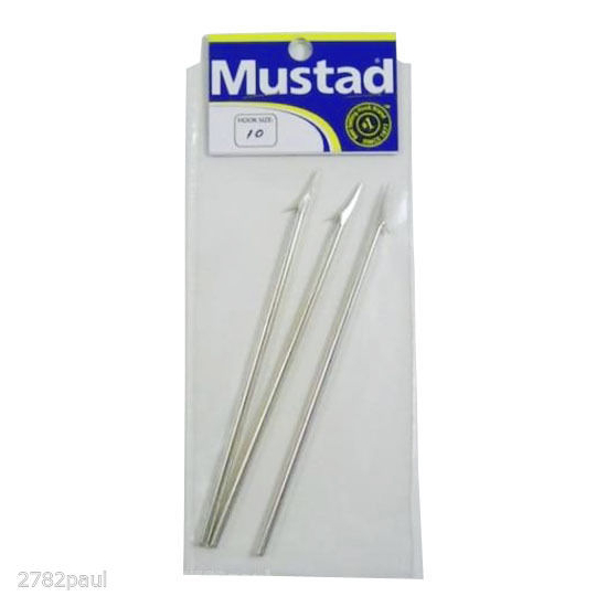 3 x Mustad 455D 1 Barb Fishing Spear Heads - 132mm Replacement Spear Point