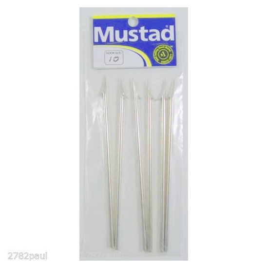6 x Mustad 455D 1 Barb Fishing Spear Heads - 132mm Replacement Spear Point