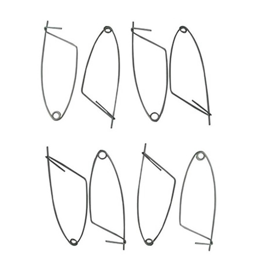 8 x Quick Release Crab Pot Bait Clips Galvanised Steel