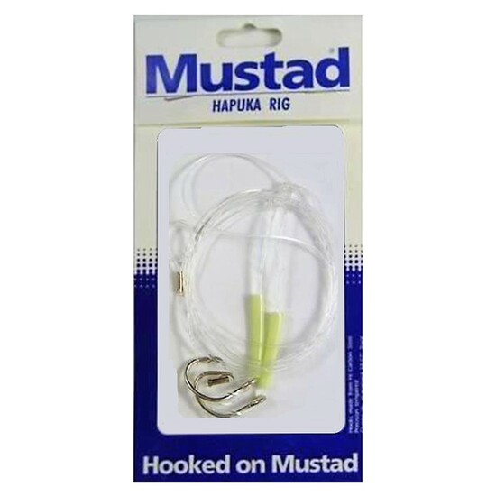 NEW MUSTAD HAPUKA 2 HOOK FISHING RIG - SIZE 16/0 400LB