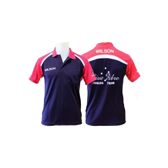 Team Live Fibre-Wilson Fishing Polo Shirt-Pink-Comfortable Quick Dry-With Collar