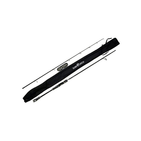 SURECATCH ELITE II - 7' 2 Pc MID MODULUS CARBON FIBRE SPIN FISHING ROD