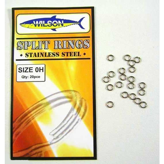 WILSON STAINLESS STEEL SPLIT RINGS MADE IN USA -SIZE 0H