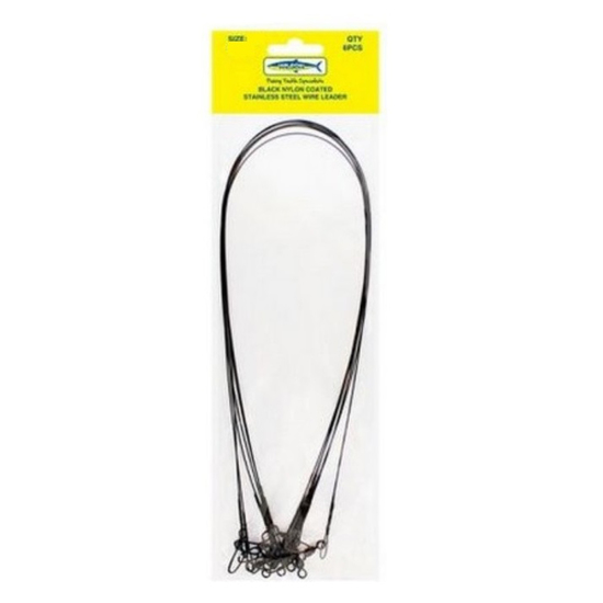 3 Pack of Boone Black Nylon Coated Stainless Steel Fishing Wire