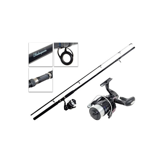 Shakespeare 7'6 Vigilante Fishing Rod & Reel Combo- 3-6kg - 2 Pce Rod/35Sz Reel