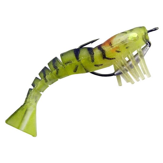 ZEREK LIVE SHRIMP - 89mm PRE RIGGED LUMO EYES - COLOUR 02 - KEVLAR JOINTED BODY