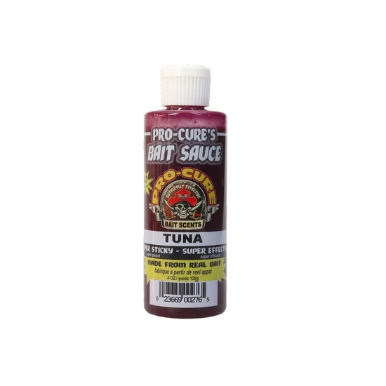 4oz Bottle Of Pro-Cure Bait Sauce - Sticky Fishing Lure And Bait Scent - Tuna
