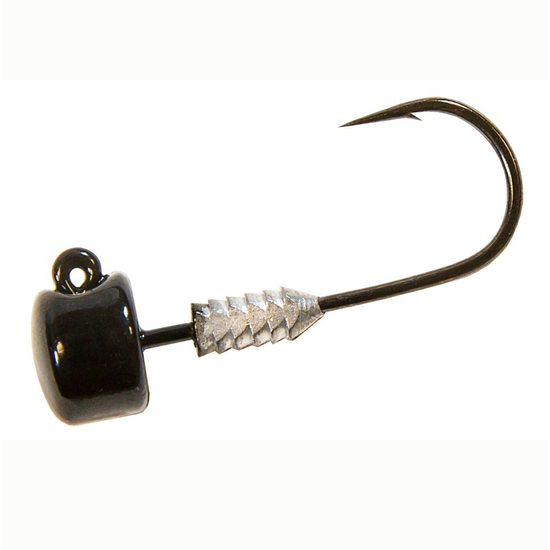 TT Lures Black Nedlockz Jighead - Mushroom Head Jig Head