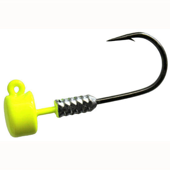 1/10oz/Size 1 Hook TT Lures Chartreuse Nedlockz Jighead - Mushroom Head Jig Head