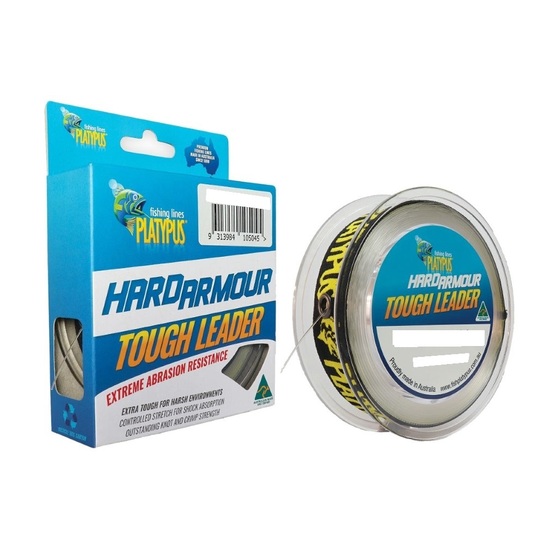 100m Spool of 20lb Platypus Hard Armour Tough Leader - Monofilament Fishing Leader