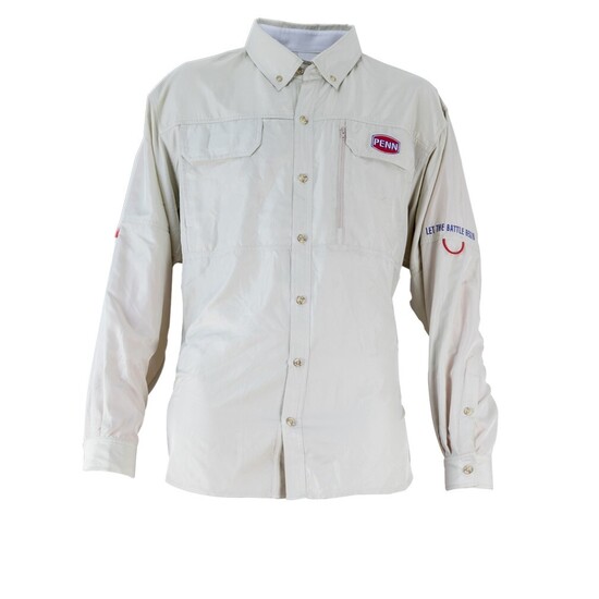 Small Penn Vented Long Sleeve Fishing Shirt - Moisture Wicking Fishing Jersey