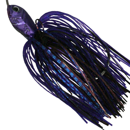 TT Lures Tornado Spinnerbait Code Tandem - Purple Black Scale