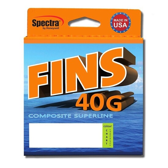 65lb Fins 40G 300yd Fishing Braid-Chartreuse Braided Fishing Line-Made in U.S.A.