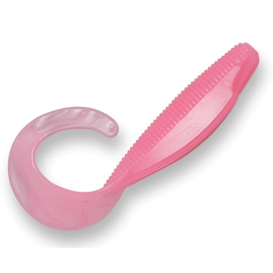 Zman 4" Curly Tail Streakz - Z Man Soft Plastics Lures - Elaztech [Colour: Pink Glow]