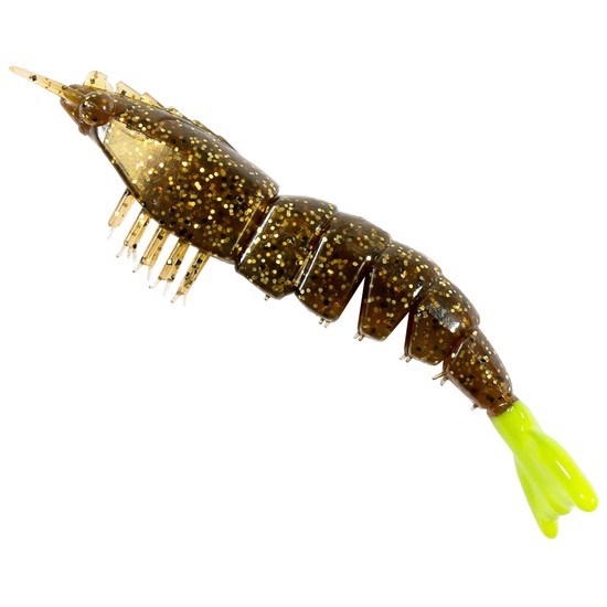 Z-Man EZ ShrimpZ Unrigged 3.5" 4pk Rootbeer / Chart Tail