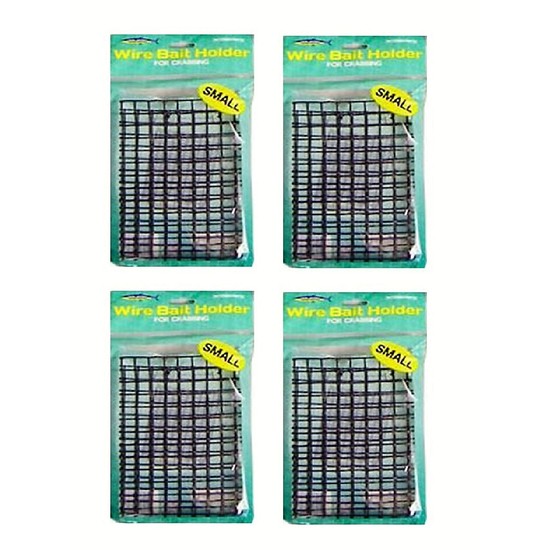 4 x Wilson Small Wire Bait Holders For Crab Pots/Traps-Heavy Duty Rust Resistant