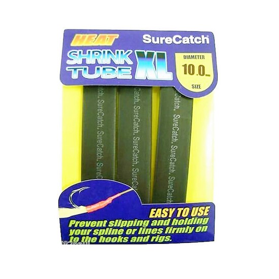 Surecatch Fishing 10mm Heat Shrink Tubing -Black - 0.5m Tube
