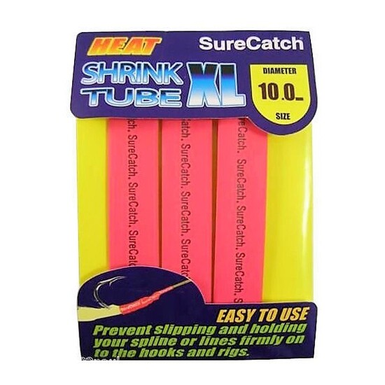 Surecatch Fishing 10mm Heat Shrink Tubing - Red - 0.5m Tube