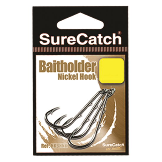 1 Packet of SureCatch 309PPNB Black Nickle Baitholder Fishing Hooks