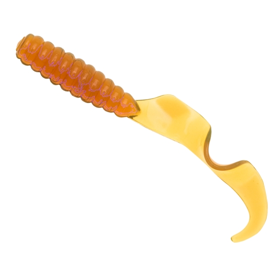 8 Pack of Zman 2 Inch Grubz Soft Plastic Lures - Motor Oil