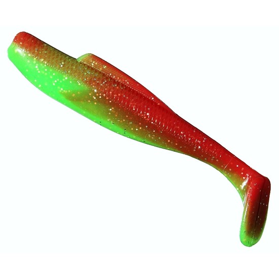 Zman 4 Inch DieZel MinnowZ Soft Plastic Lures- 5 Pack of Z man Soft Plastics - Nuked Chicken Glow