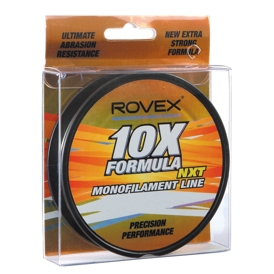 300m Spool of 6lb Rovex 10X Formula Monofilament Fishing Line - Green Mono Line
