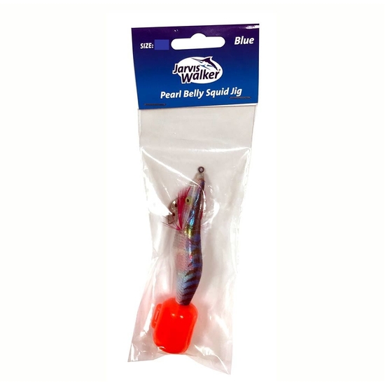 Jarvis Walker Size 2.5 Pearl Belly Squid Jig Lure - Blue