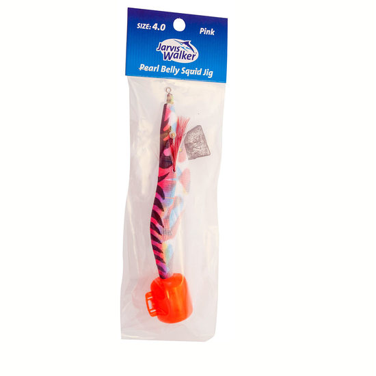 Jarvis Walker Size 4.0 Pearl Belly Squid Jig Lure - Egi Lure [Colour: Pink]
