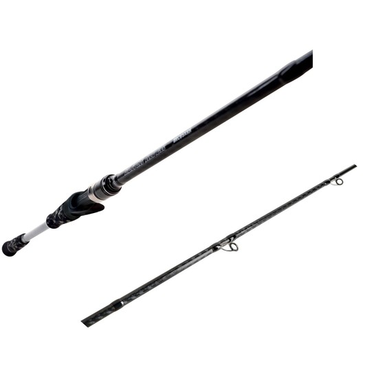 Bone Black River Hi-Modulus Graphite Baitcaster Fishing Rod (Length/Line Rating:6ft/10-20lb)