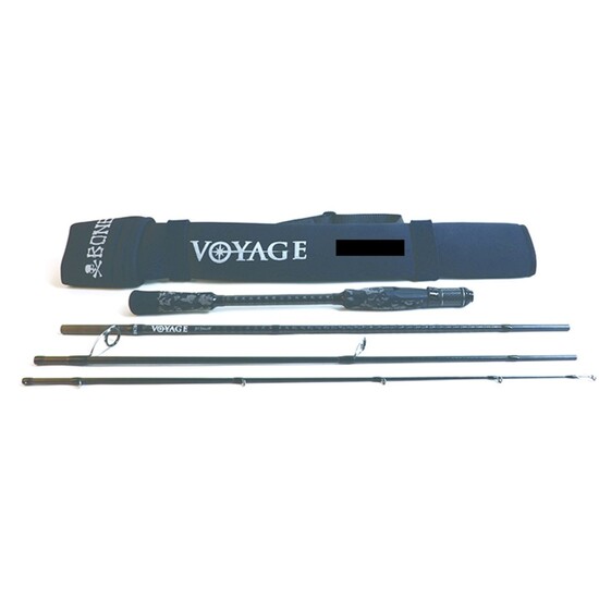 Bone Voyage 4 Piece Travel Baitcaster Fishing Rod - High Modulus