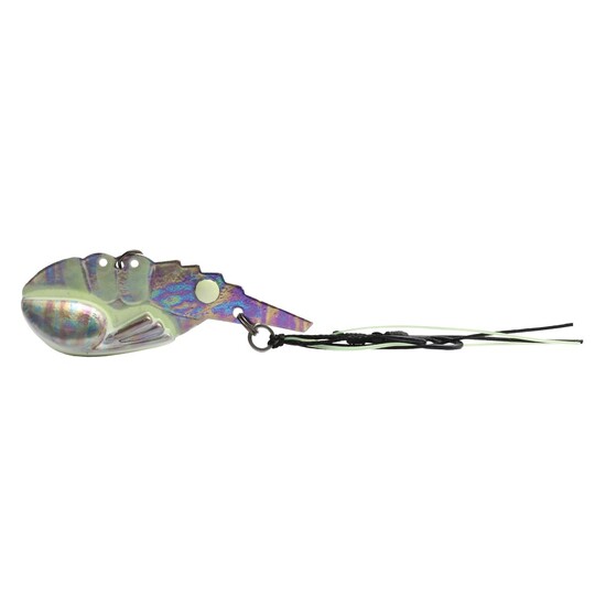 50mm TT Lures Switchprawn+ Metal Vibe Lure - 13gm Rigged Blade Lure - DISCO PRAWN