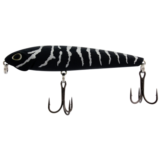 90mm FishArt Bullet Black Tiger Top Water Fishing Lure - 11.5g Hard Body Lure