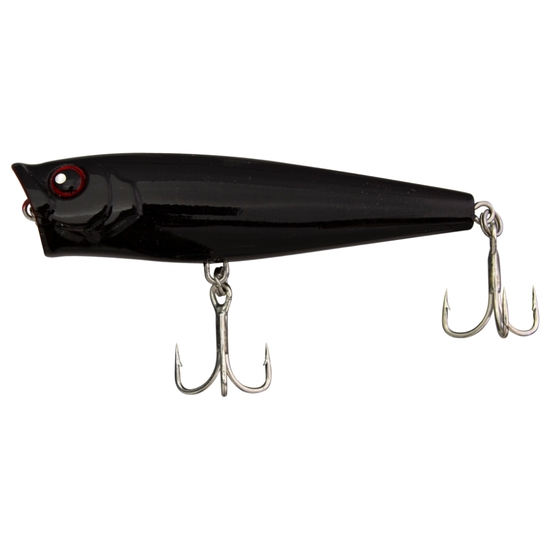 68mm FishArt Dynamite Black Mamba Popping Fishing Lure - 7gm Topwater Popper Lure