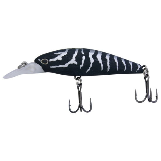 70mm FishArt Panic Black Tiger Hard Body Fishing Lure - 8g Floating Lure