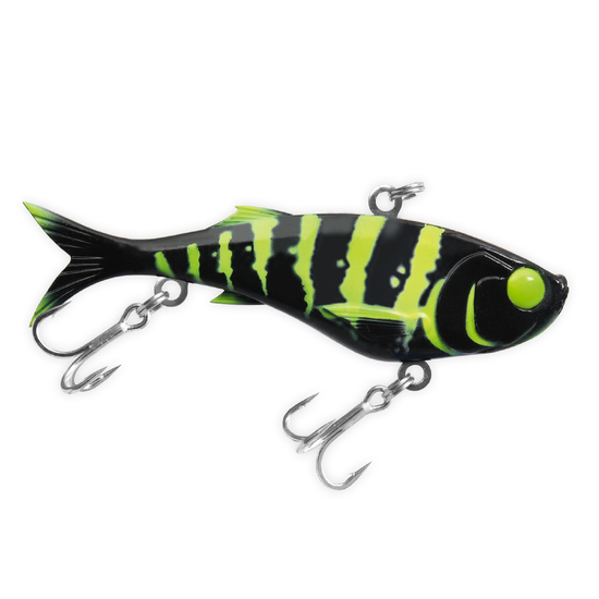 110mm TT Lures 36gm Quake Soft Vibe Fishing Lure - BLACKTREUSE