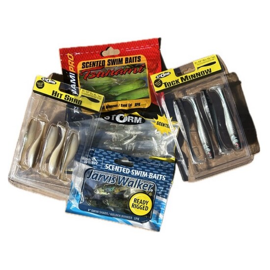 5 Packs of Soft Plastic Lures Mega Value Pack - Assorted Soft Plastic Lures