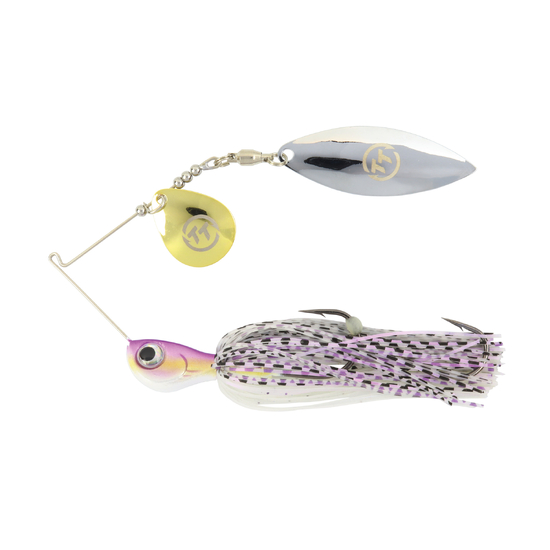 TT Lures 5/8oz Vortex+ Spinnerbait Fishing Lure - PURPLE GLIMMER
