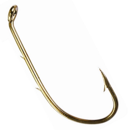 10 Packets of Size 1 Eagle Claw 6030B Bronze Double Sliced Baitholder Hooks Qty: 100 Hooks