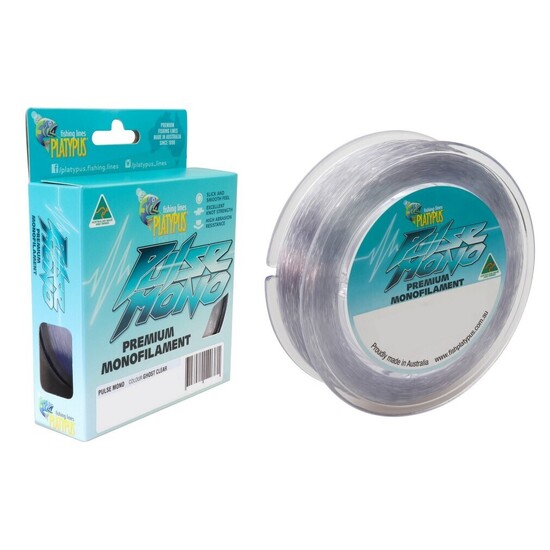 500m Spool of 40lb Platypus Pulse Mono Premium Monofilament Clear Fishing Line