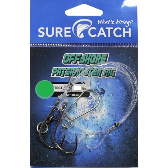 Surecatch 100lb Offshore Paternoster Fishing Rig with Chemically Sharpened Hooks (Hook Size:4/0)
