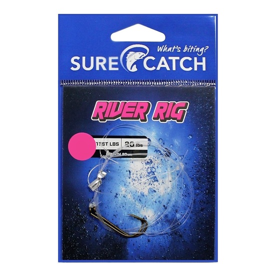Surecatch Pre-Tied River Rig with Bronze Hooks - Ready To Use Fishing Rig (Size 1)