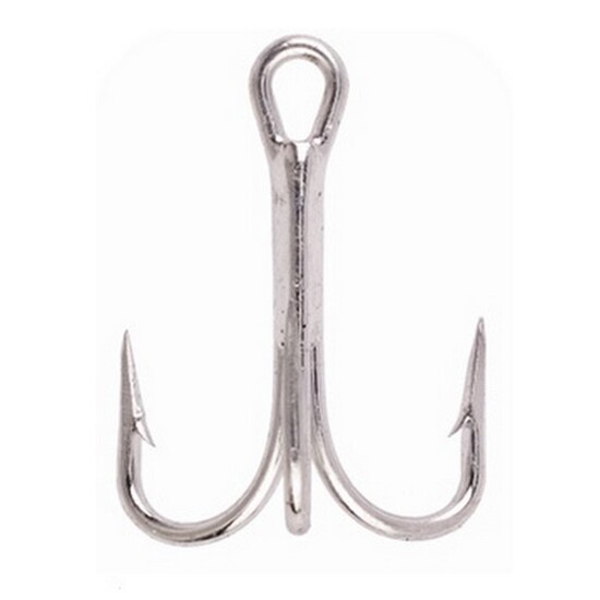 Bulk Box of 1000 Size 1 Eagle Claw 777 Tinned 4X Strong Beak Treble Fishing Hooks