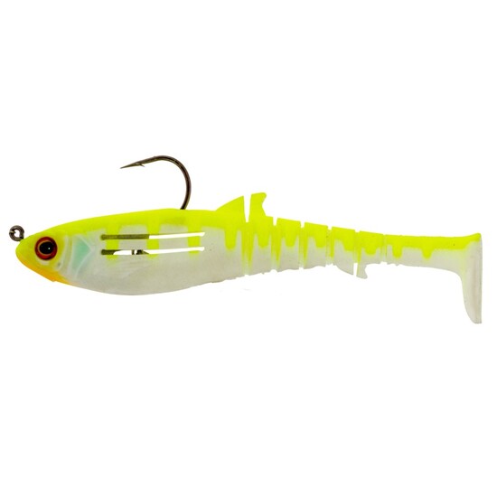 90mm Zerek Jighead Rigged Flat Shad X Soft Plastic Swimbait Lure-8gm Soft Bait - Min Min