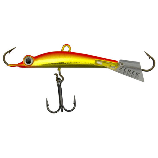 40mm Gold Scale Zerek Ice Gigolo Jig Fishing Lure - 10gm Ice Jig Lure
