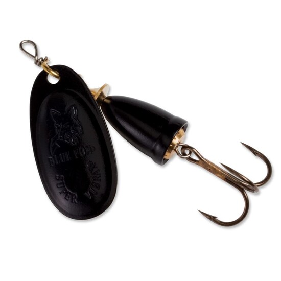 Black Size 2 Blue Fox Original Vibrax Spinner Lure - 4gm Spinnerbait Fishing Lure