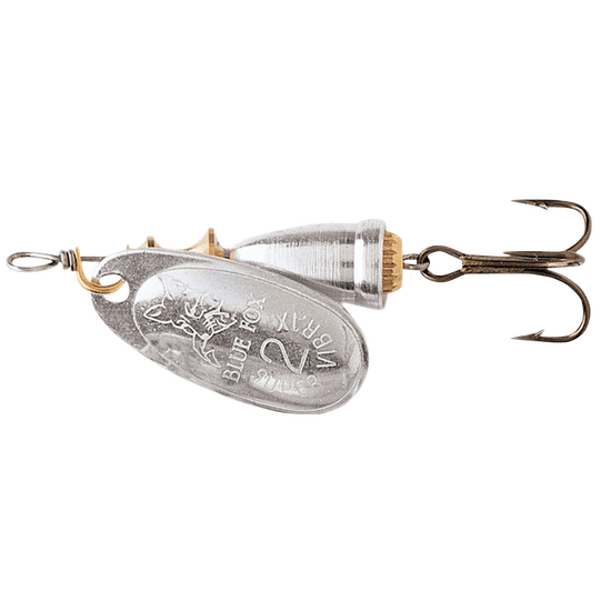 Silver Size 2 Blue Fox Original Vibrax Spinner Lure - 4gm Spinnerbait Fishing Lure